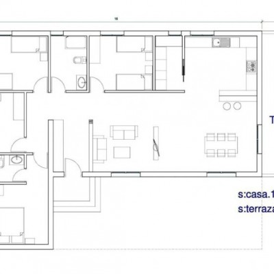 House 1 Plant of 146,40m2